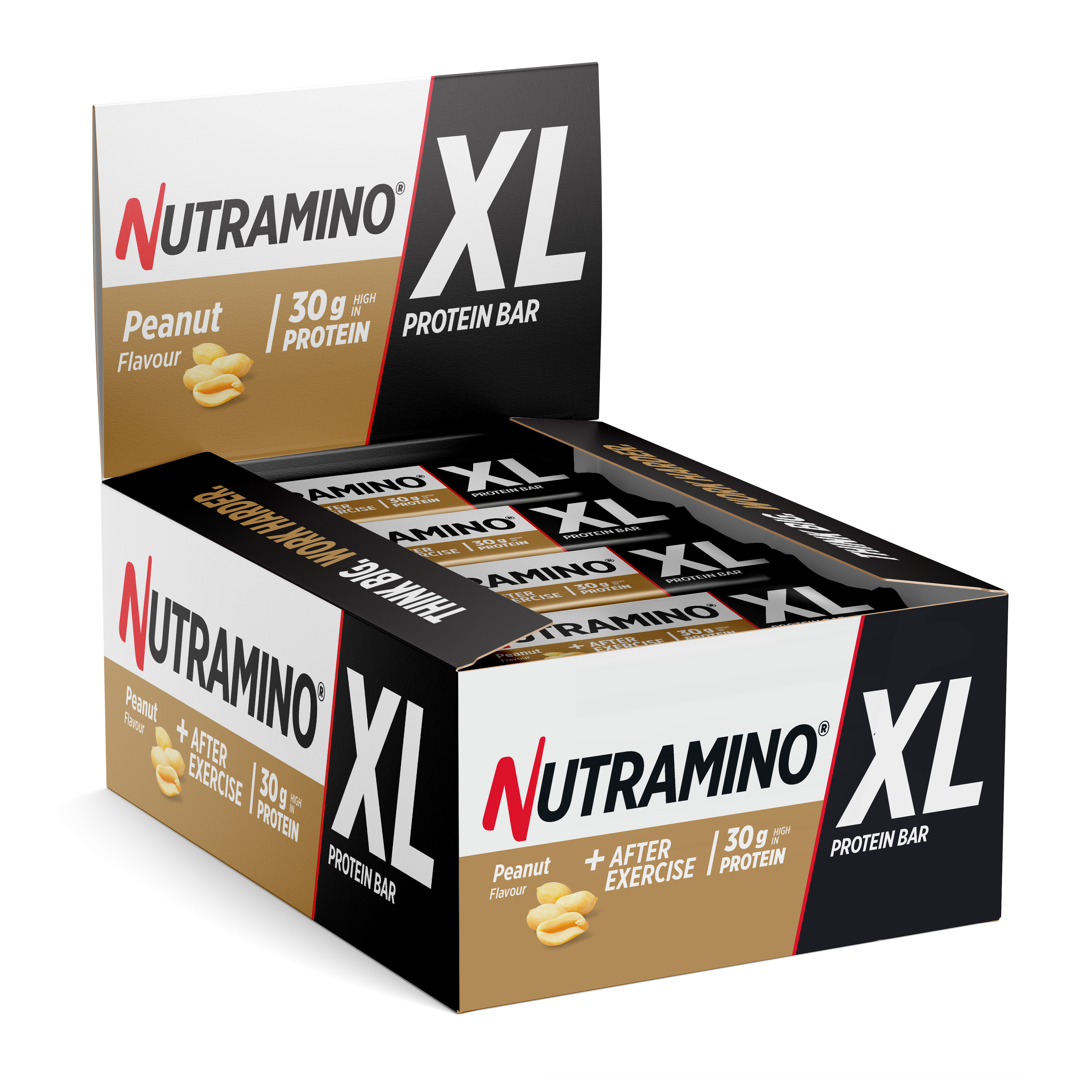 Nutramino XL Protein Bar - 16x74g - Chocolate Peanut