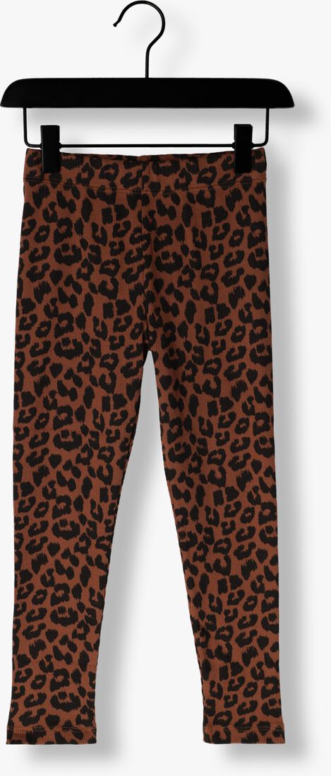 DAILY BRAT bruine daily brat legging leopard pants hickory brown