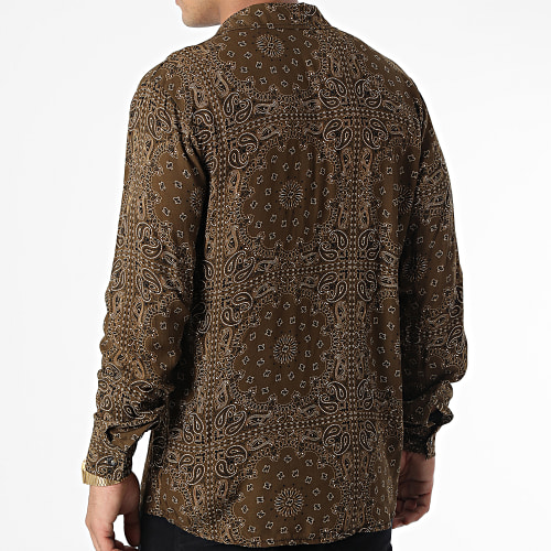 Chemise Manches Longues Marron