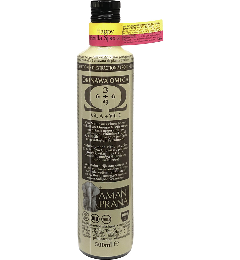 Amanprana Happy Perilla Special Okinawa Olie Bio (500 ml)