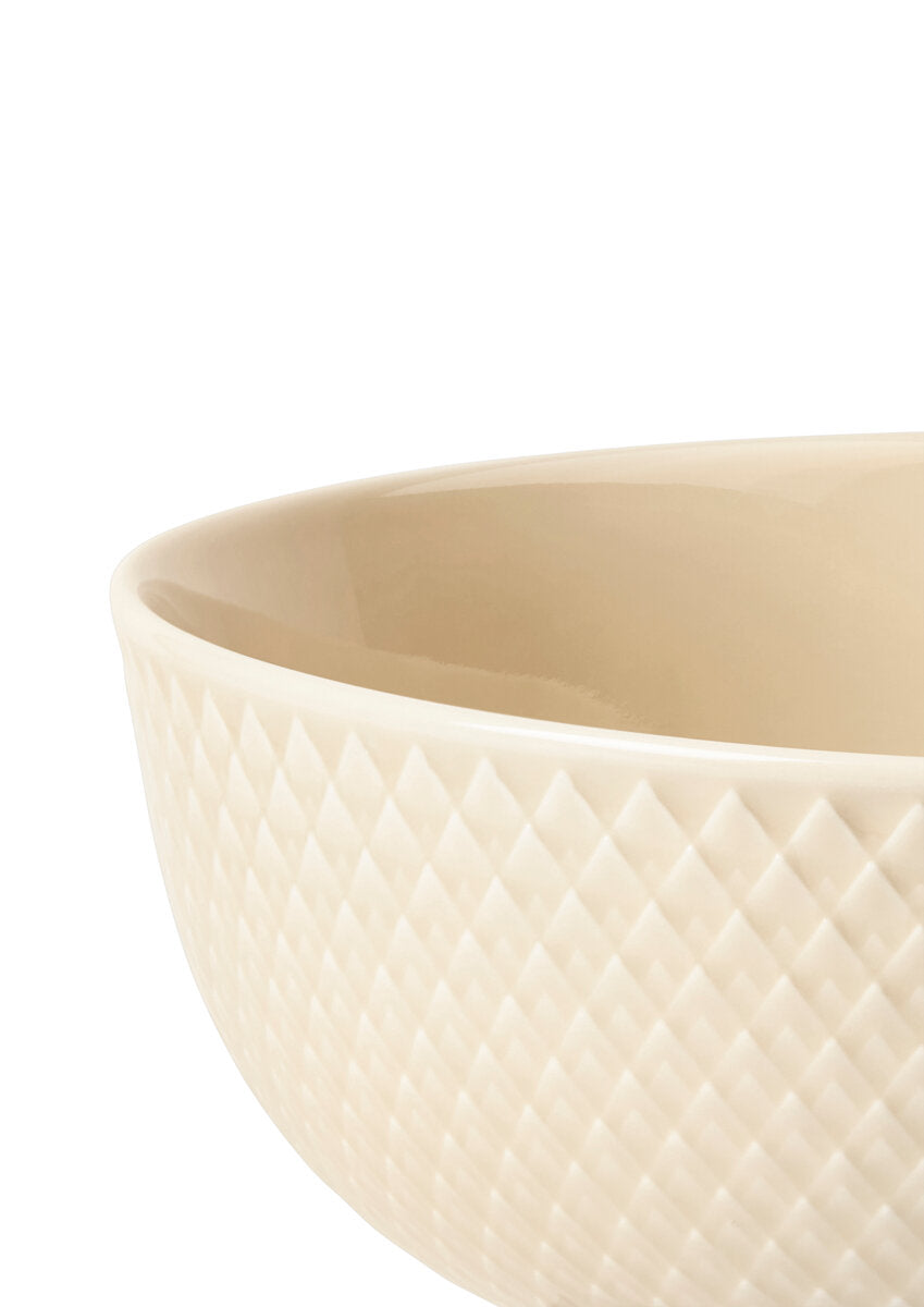 Lyngby Porcelæn  Rhombe Earth Skål, marble - Ø13 cm.