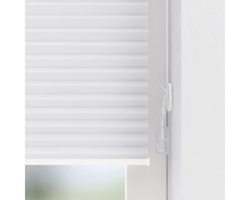 Soluna honingraat plisségordijn met wand-/plafondmontage, thermisch wit, 40x130 cm