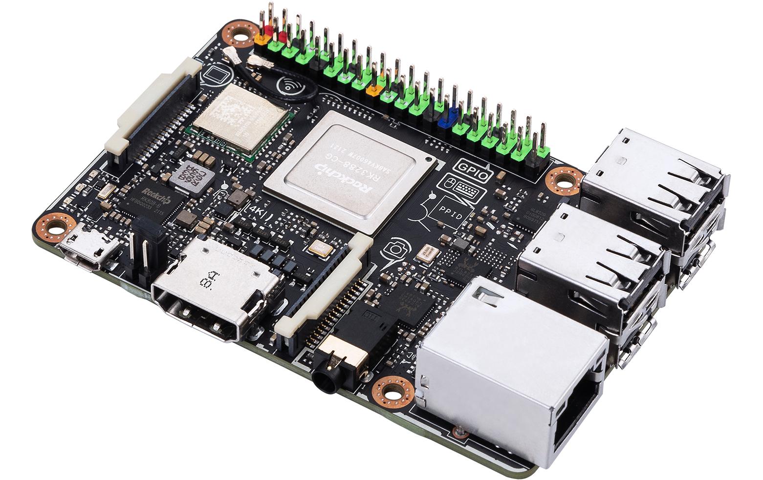 Entwicklerboard Tinker Board R2.0Kompaktes Entwicklerboard mit Quadcore Prozessor und 2 GB Arbeitsspeicher