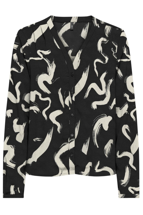 Only zwarte dames blouse
