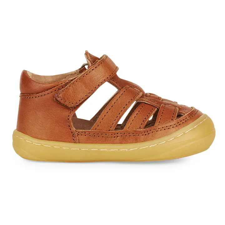Petit Nord Sandales Scratchs Speed Me Up | Cognac