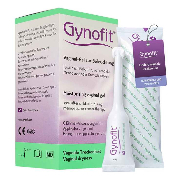 Gynofit Vaginal Gel zur Befeuchtung, 6X5 ml