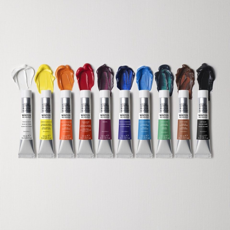 Winsor & Newton - Winton Oliemaling Sæt (10x21ml)