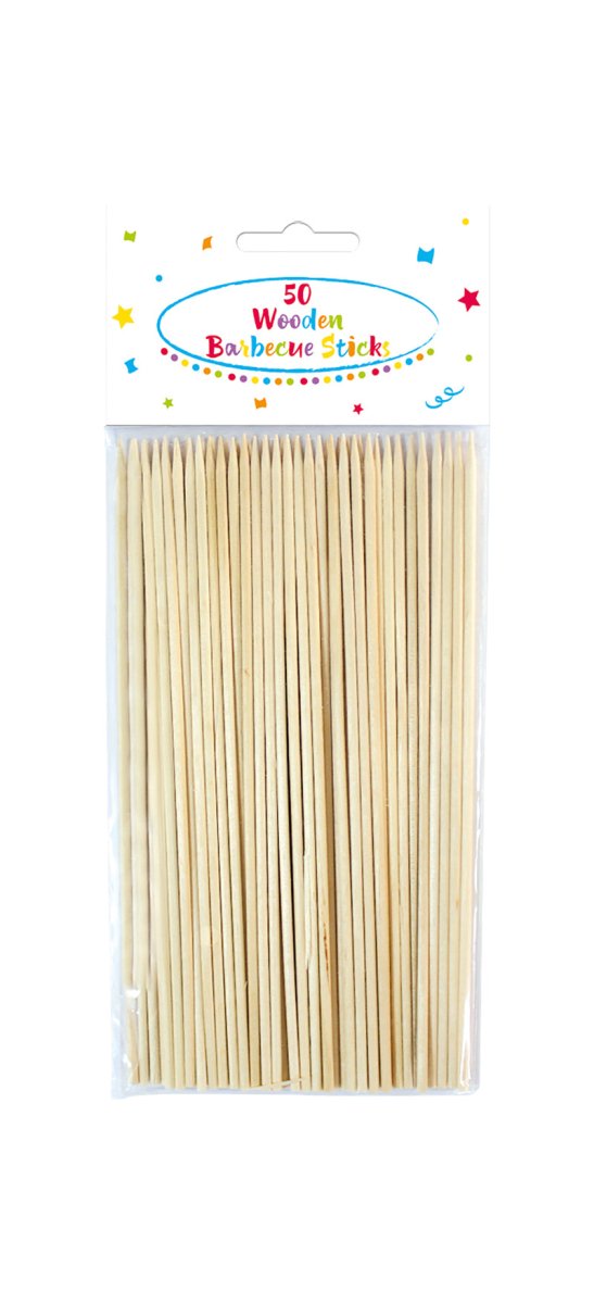 Bruine Cocktailprikkers Hout 50st