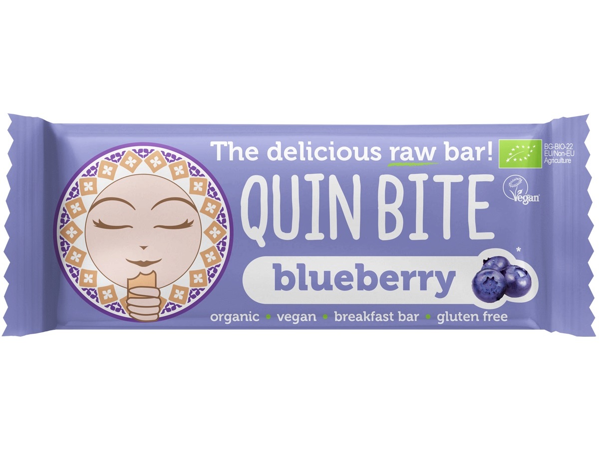 BARRA DE FRUTOS SECOS QUIN BITE MIRTILO 30G