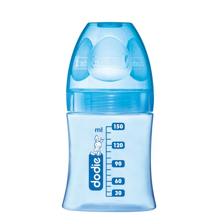 Biberon Initiation+ 150 ml tétine débit 1 - Bleu - Bleu