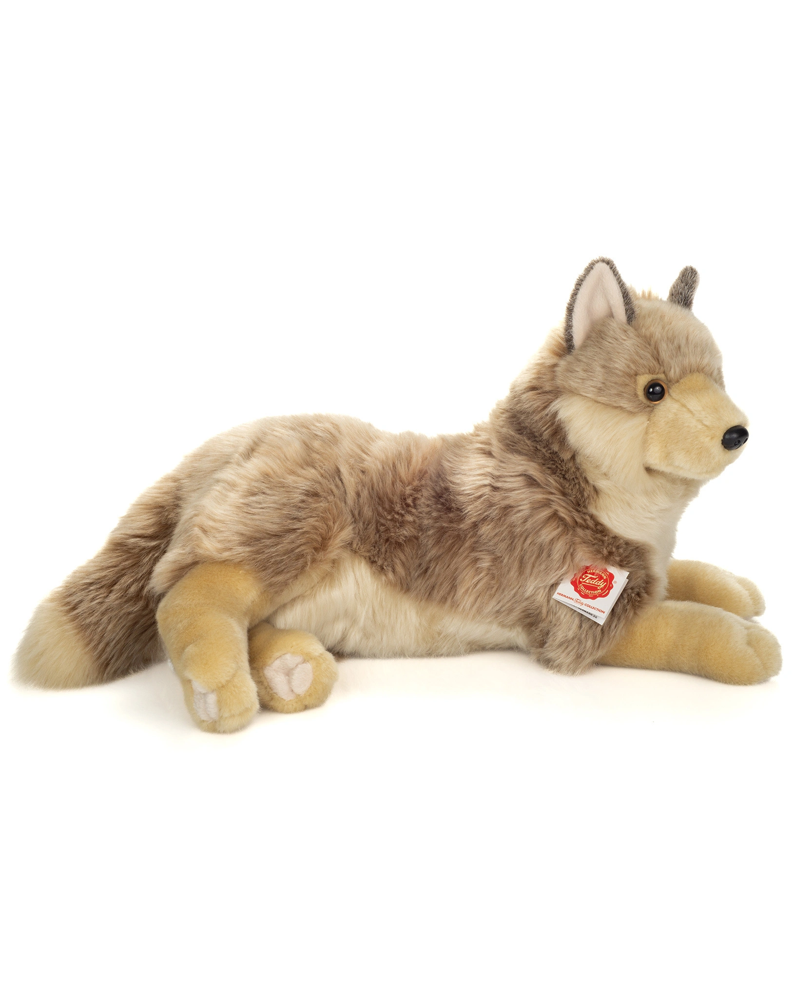 Kuscheltier WOLF LIEGEND (40cm) in beige