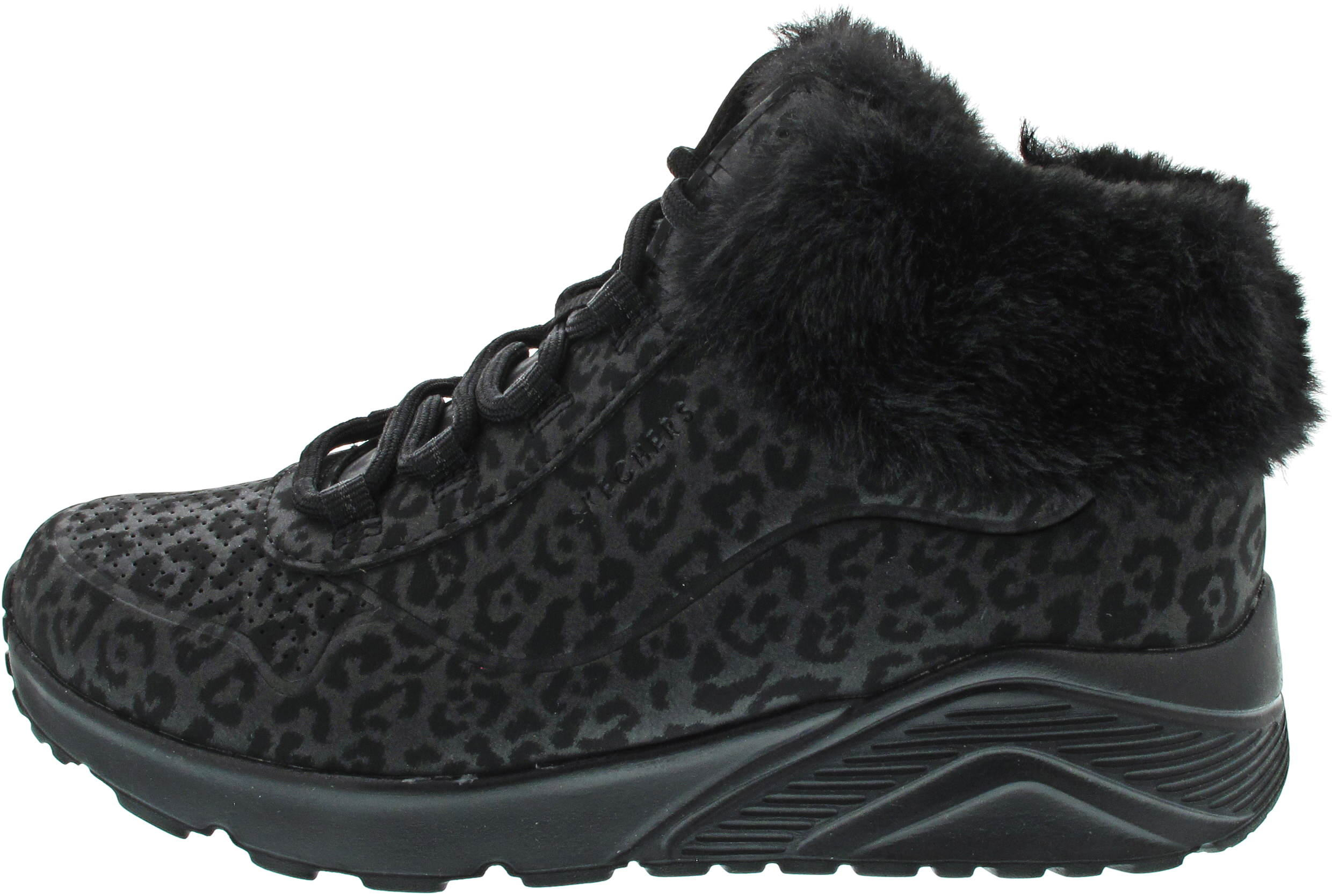 Skechers Uno Lite Schnürstiefelette schwarz