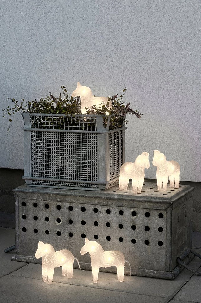 Lyslenke Hest LED 5 stk