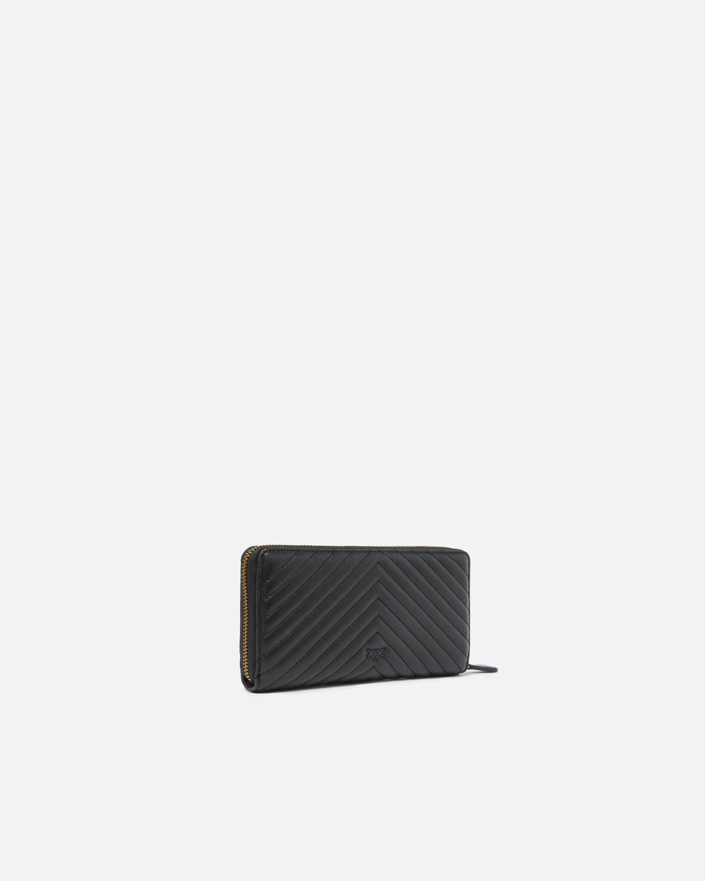Portefeuille à contour zippé | Noir