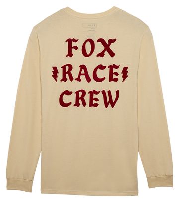 T-Shirt Manches Longues Fox Race Crew Beige