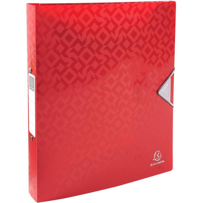 Classeur 2 anneaux plastifié  Exacompta OffiX® A4 maxi - Dos 4 cm couleurs asssorties