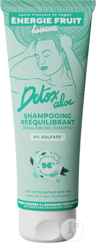 Energie Fruit Shampoing Détox Cheveux Pointes Séchés Racines Grasses Bio Tube 250ml