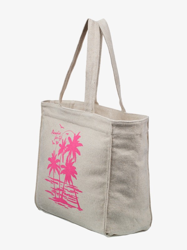 Drink The Wave Tote bag Beige Femme