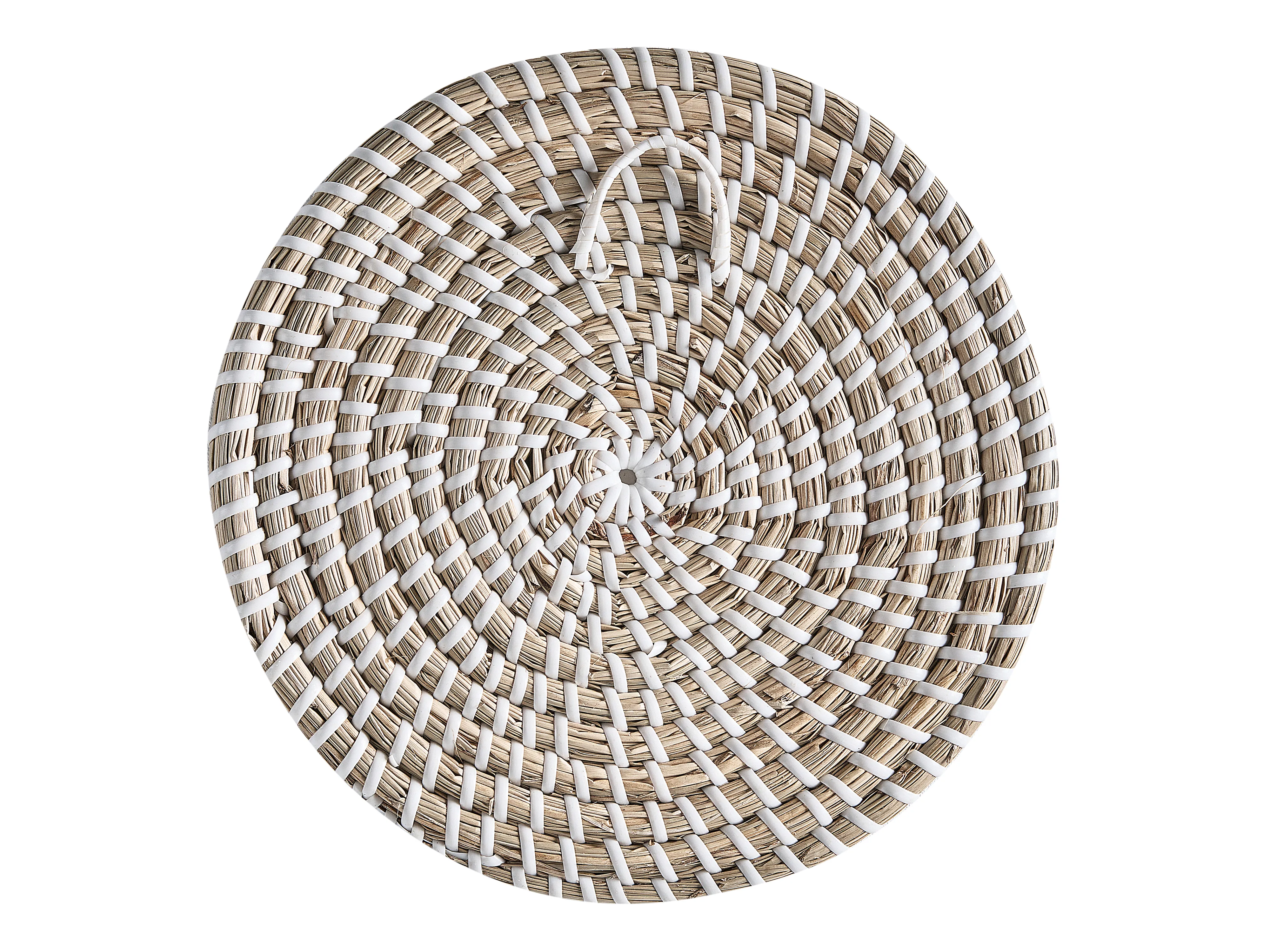 Set van 3 hangende decoraties CANTHO Zeegras 40/35/20 cm Zwart