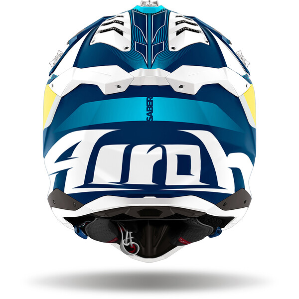 Airoh - Casque Aviator 3 Saber Bleu / Jaune / Blanc / Mat