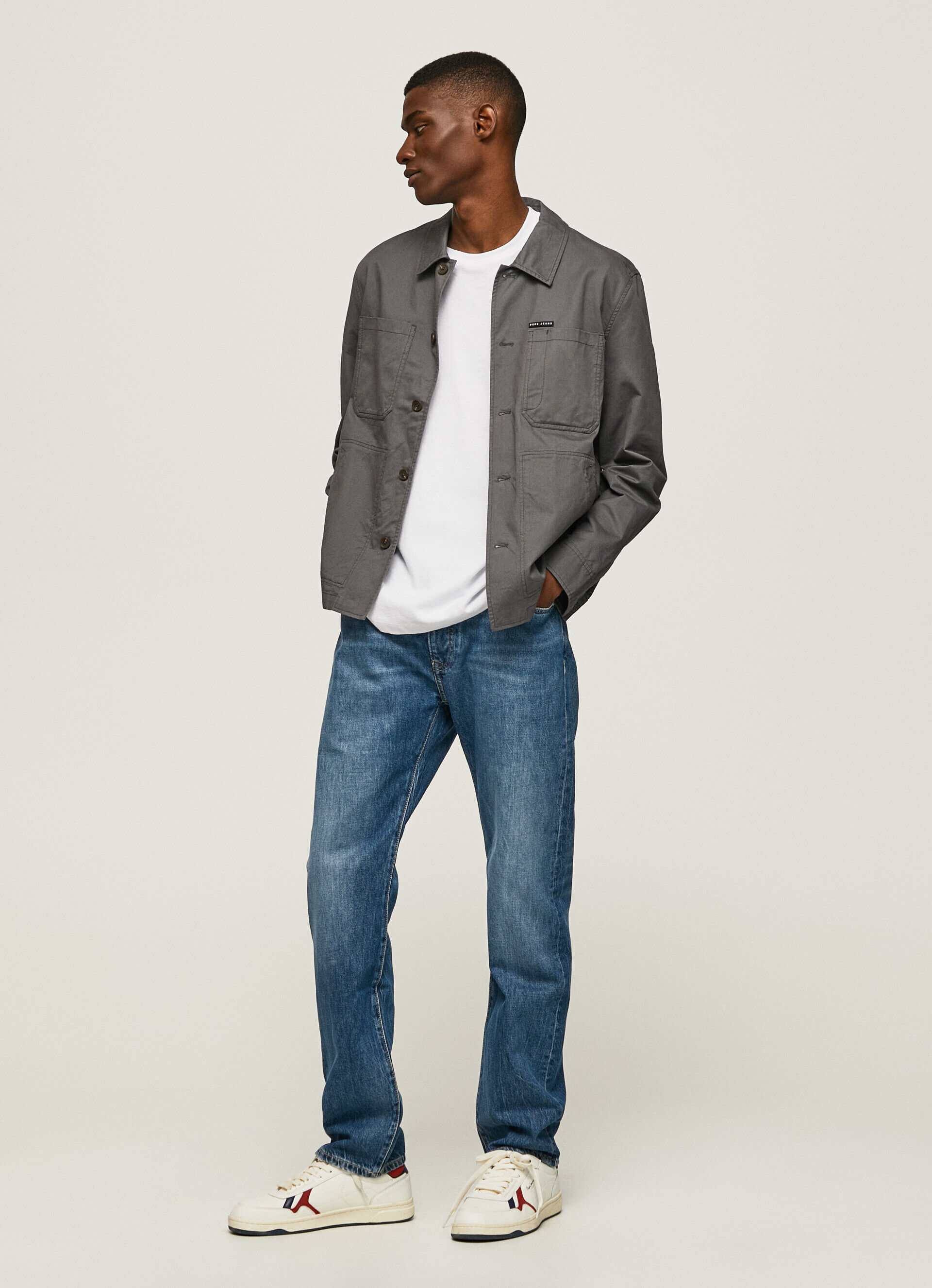 Calça jeans Byron Relaxed Fit de cintura média - jeans
