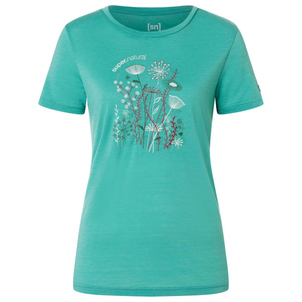 super.natural - Women's Rock Flowers Tee - Haut en mérinos