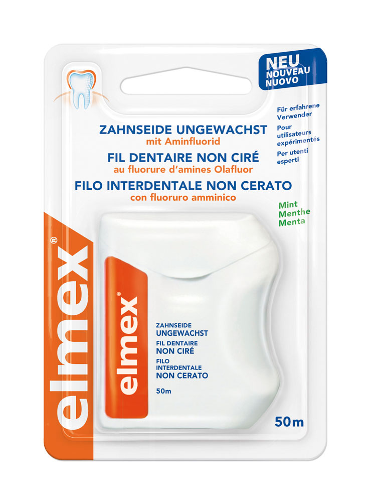 ELMEX Zahnseide 50m ungewachst 1 Stk