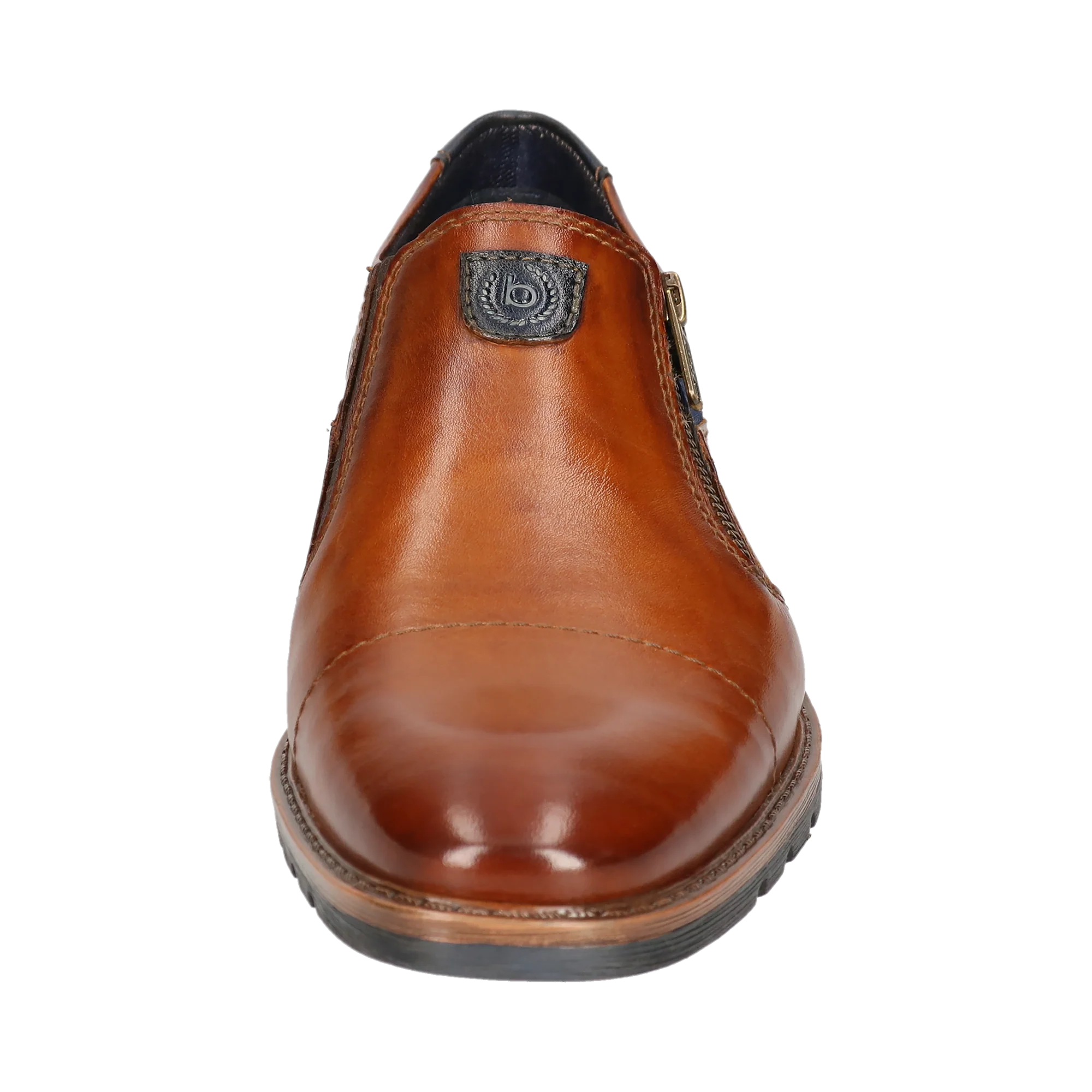Leder Slip on cognac