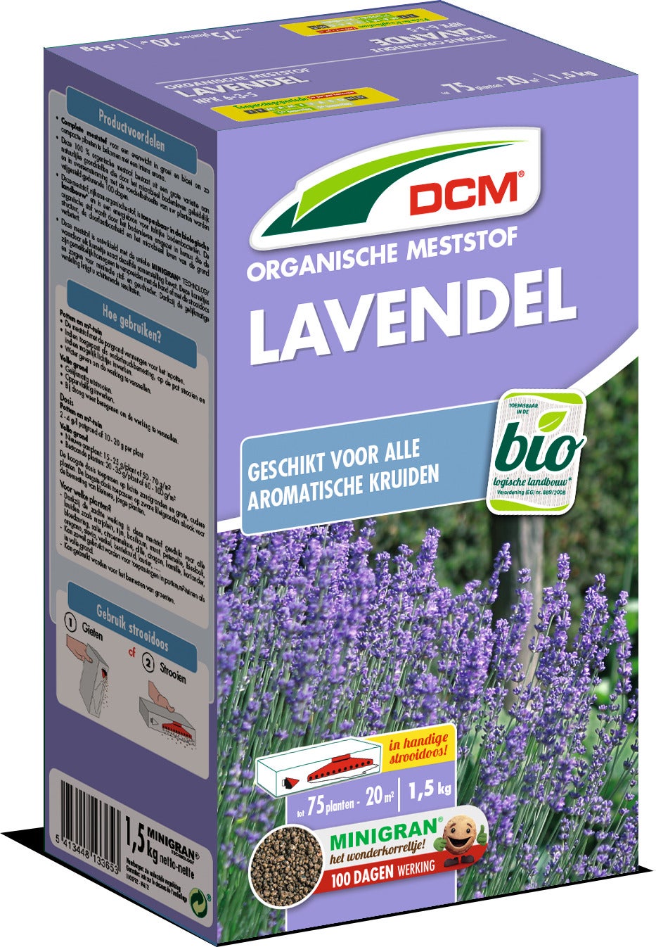 DCM meststof lavendel 1,5 kg