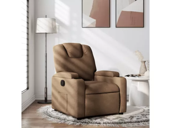 Fauteuil inclinable Marron Tissu