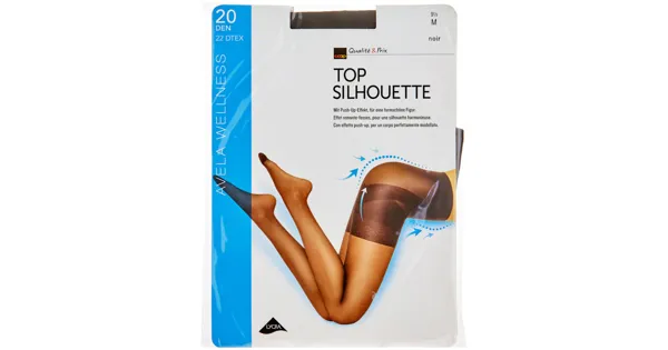 Avela Strumpfhose Top Silhouette Noir 9.5