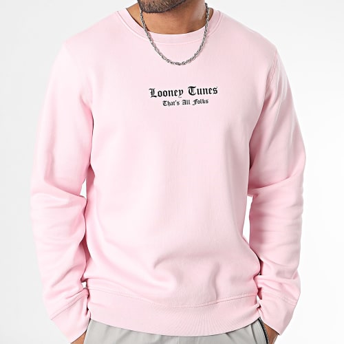 Sweat Crewneck Tweety Graffiti Pink Rose