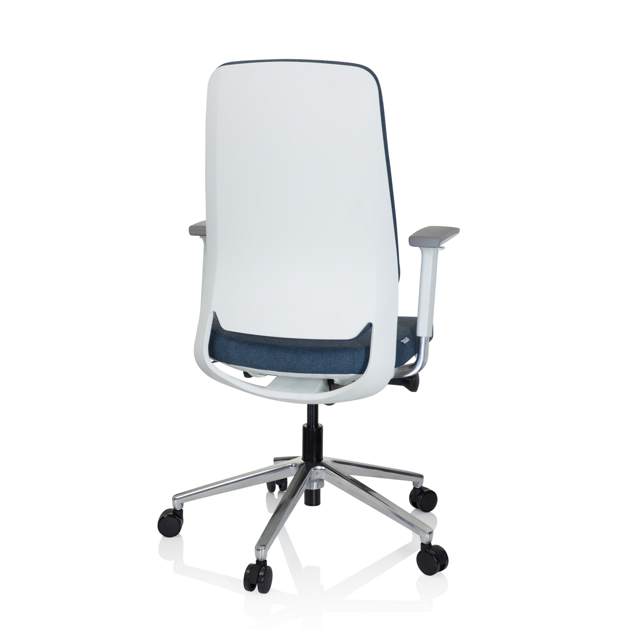 Profi Bürostuhl CHIARO T4 WHITE Stoff mit Armlehnen (höhenverstellbar) hjh OFFICE