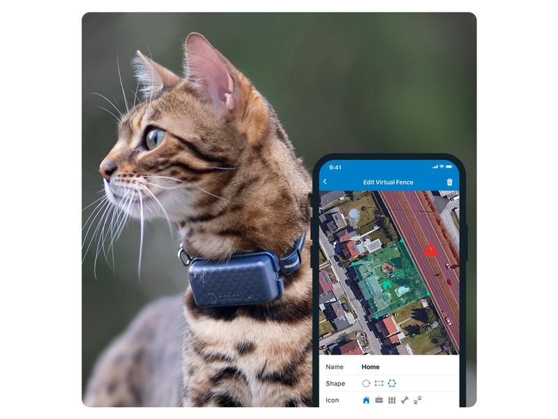 tractive GPS-Tracker CAT Mini LTE, Dunkelblau GPS Tracker für Katzen