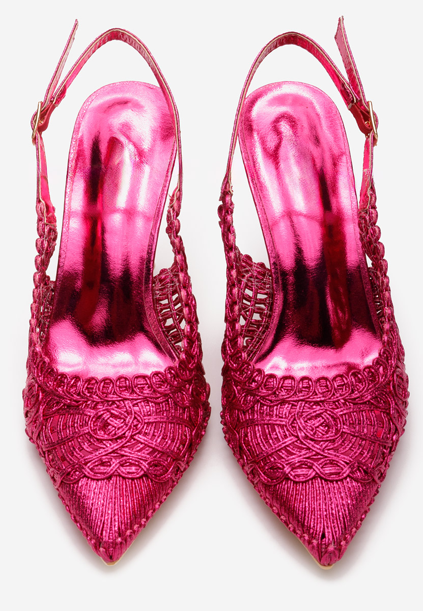Chaussures à talon fin fuchsia Katherine