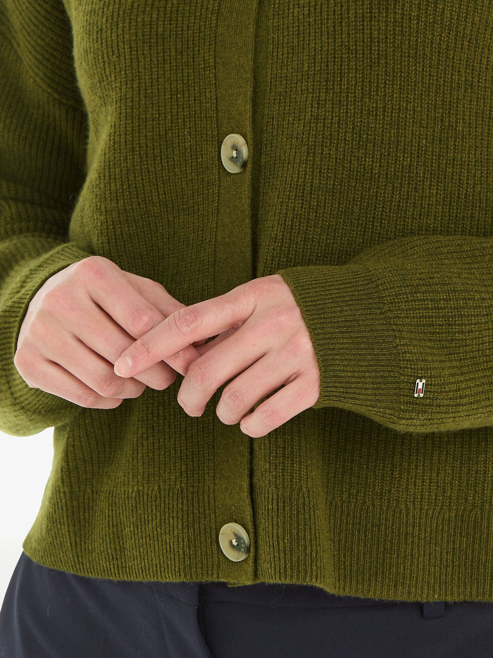 Tommy Hilfiger| Damen Cardigan mit Kaschmirwolle
