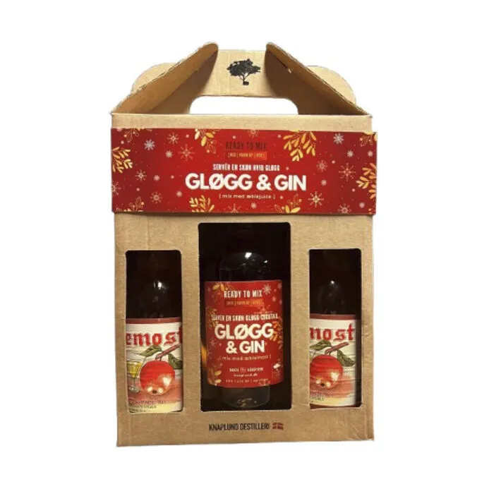 Knaplund Gløgg & Gin m. 2 æblemost