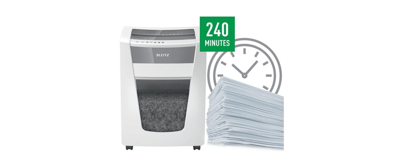 Aktenvernichter IQ Office Pro, P-5, bis zu 15 Blatt<br>Manueller Dokumentenvernichter mit Mikroschnitt für die sichere Vernichtung streng vertraulicher Unterlagen