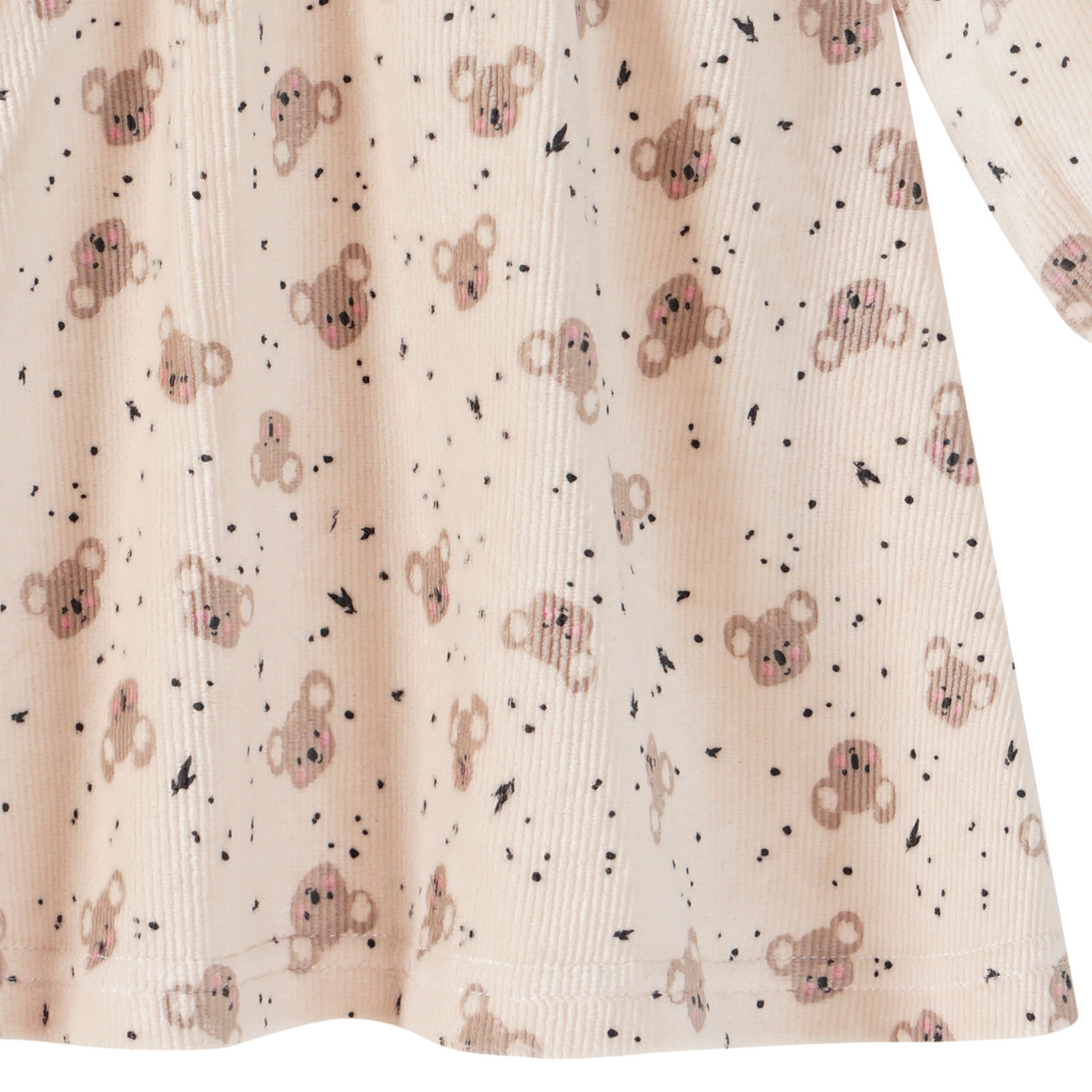 Topomini Baby Kleid mit Koalas hellbeige