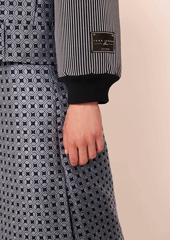 Veste Valeskableue en jacquard