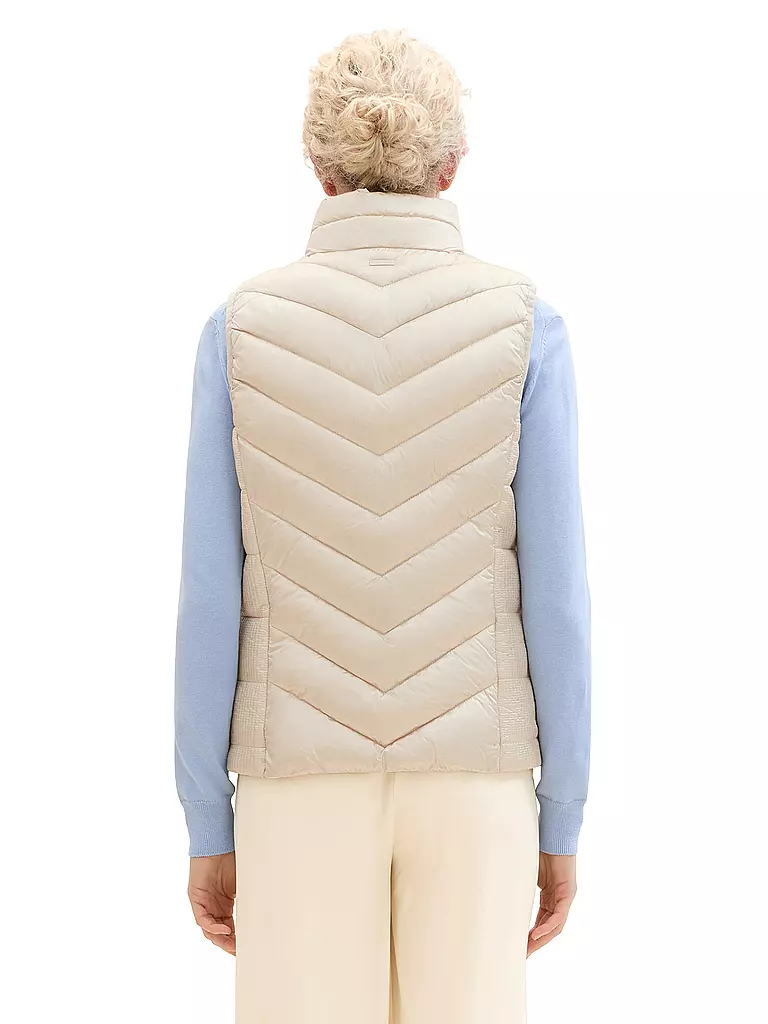 TOM TAILOR Steppgilet beige