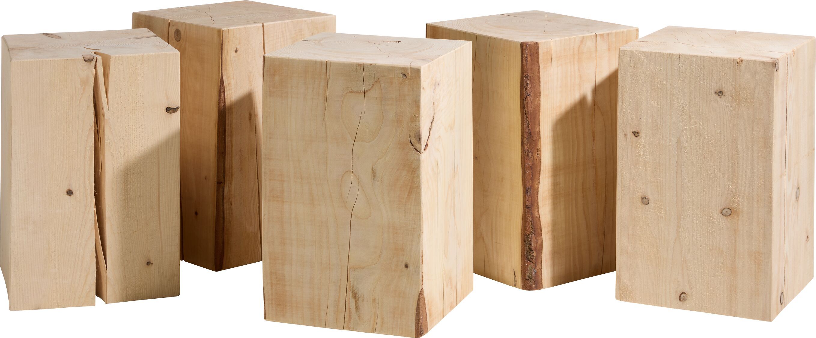 CUBO Beistelltisch - Natur / B: 30.0 cm x T: 30.0 cm x H: 45.0 cm