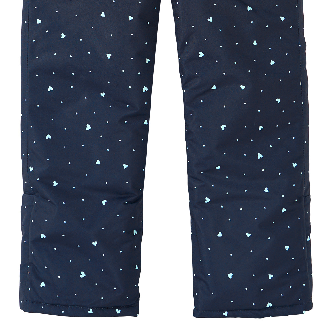 Topolino Mädchen Schneehose mit Herzchen-Allover dunkelblau