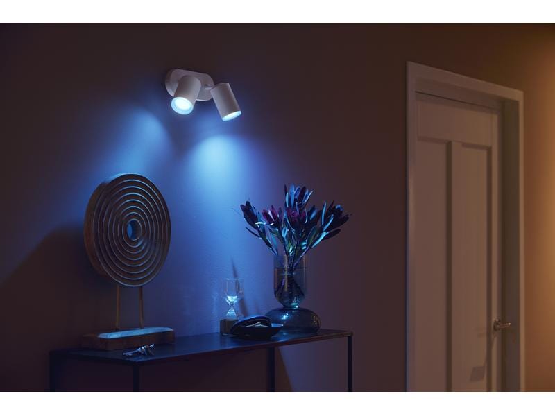 Philips Hue White & Color Ambiance Fugato 2er-Spot Weiss 2er-Spot mit Weisstönen und mehr als 16 Millionen Farben