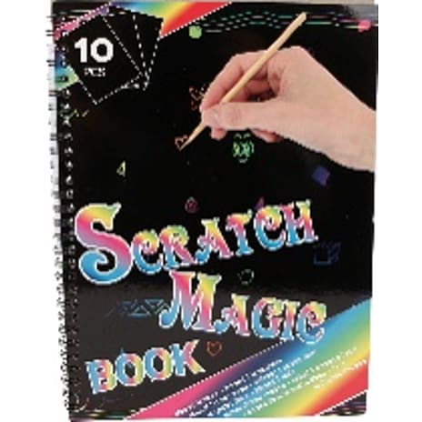 Magisk Color Scratch bog A4 10 sider inkl. pen
