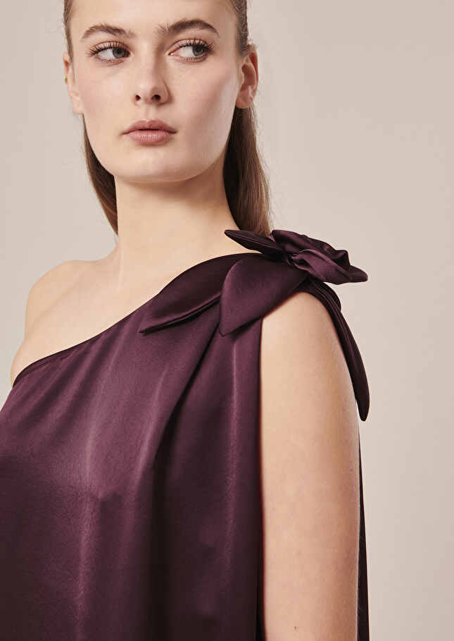 Robe Rekiamarron en satin fluide