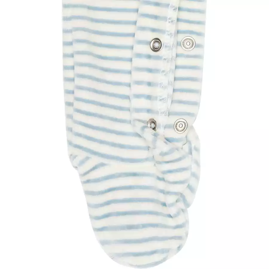 Steiff Strampler-Set stripes celestail blue