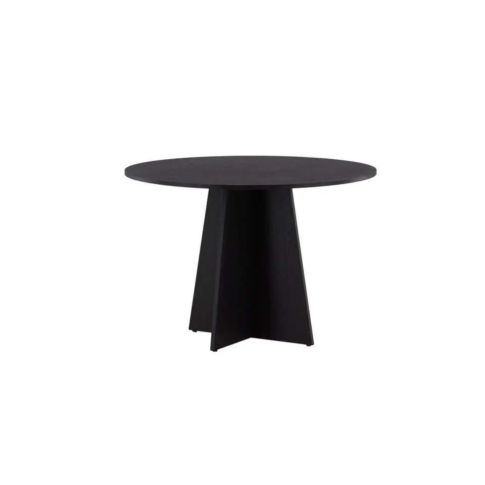 Eettafel Zwart Hout - 110x110x75cm - Bootcut