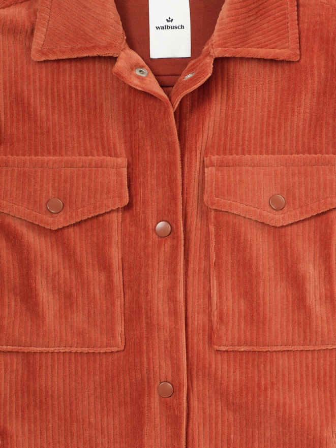 Cordjersey-Hemdjacke