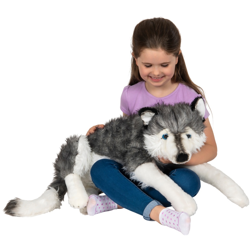 70 cm großes Plüschtier: Ellie, der Huskyhund